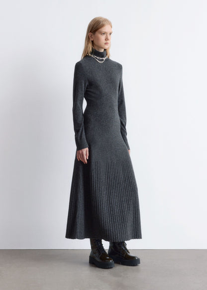 Merino-Wool Turtleneck Maxi Dress