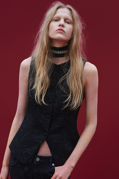 Glittery suit waistcoat