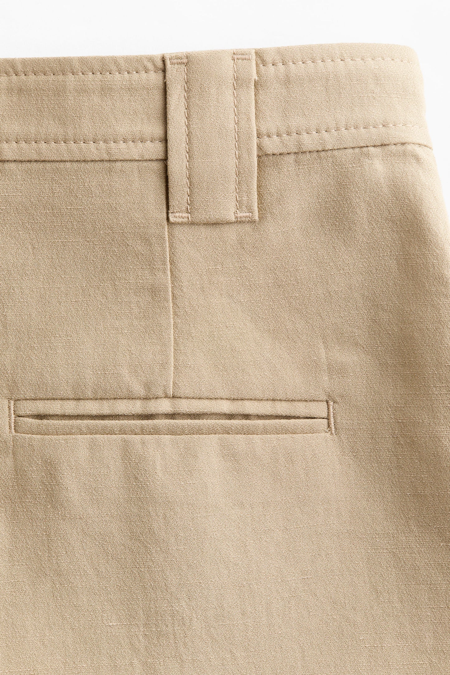 Linen-blend shorts