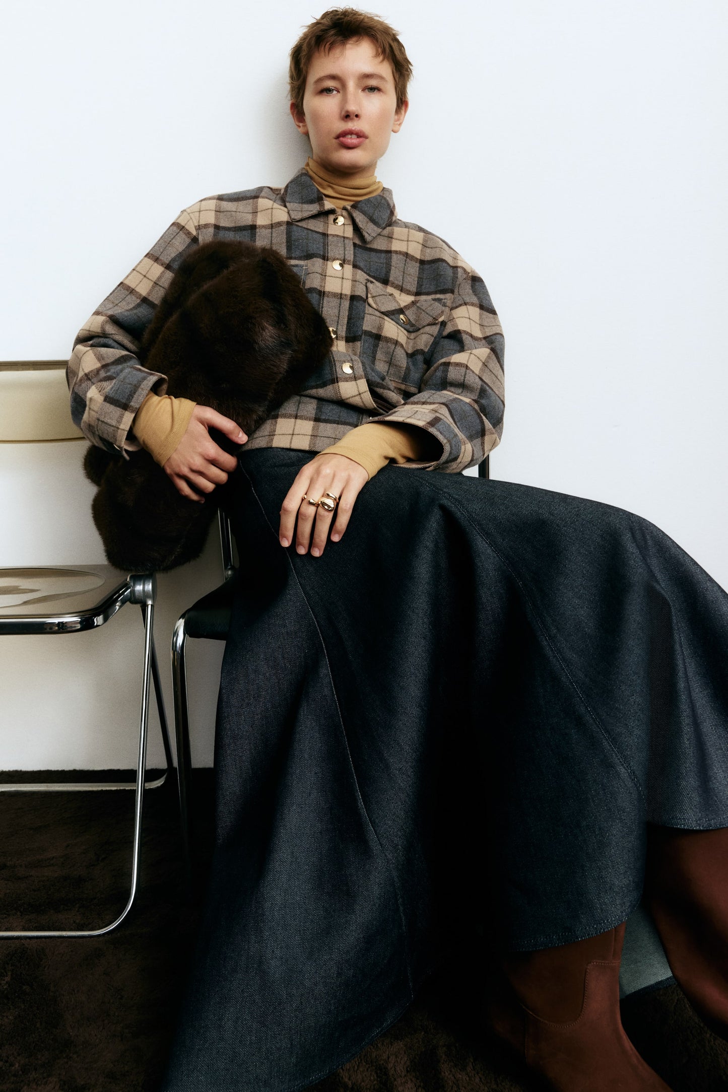 Oversized shacket