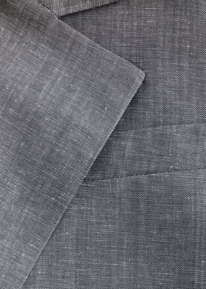 Cropped Linen-Blend Blazer