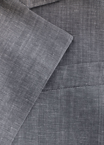 Cropped Wool-Linen Blazer