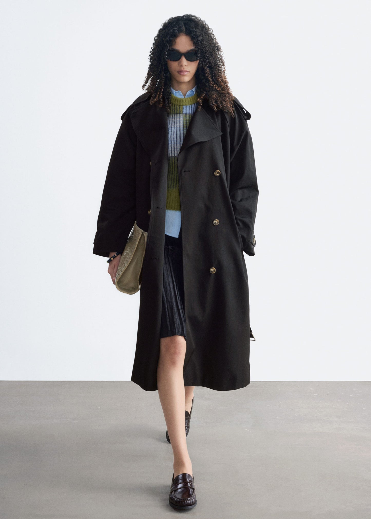 Relaxed Trench Coat - Black - Jackets - & Other Stories GB