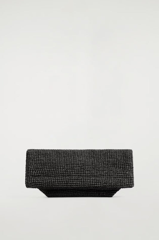 Folded Clutch Straw Bag