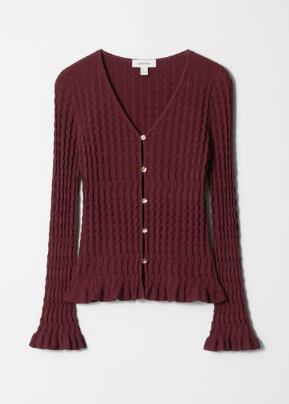 Textured Knit Cardigan