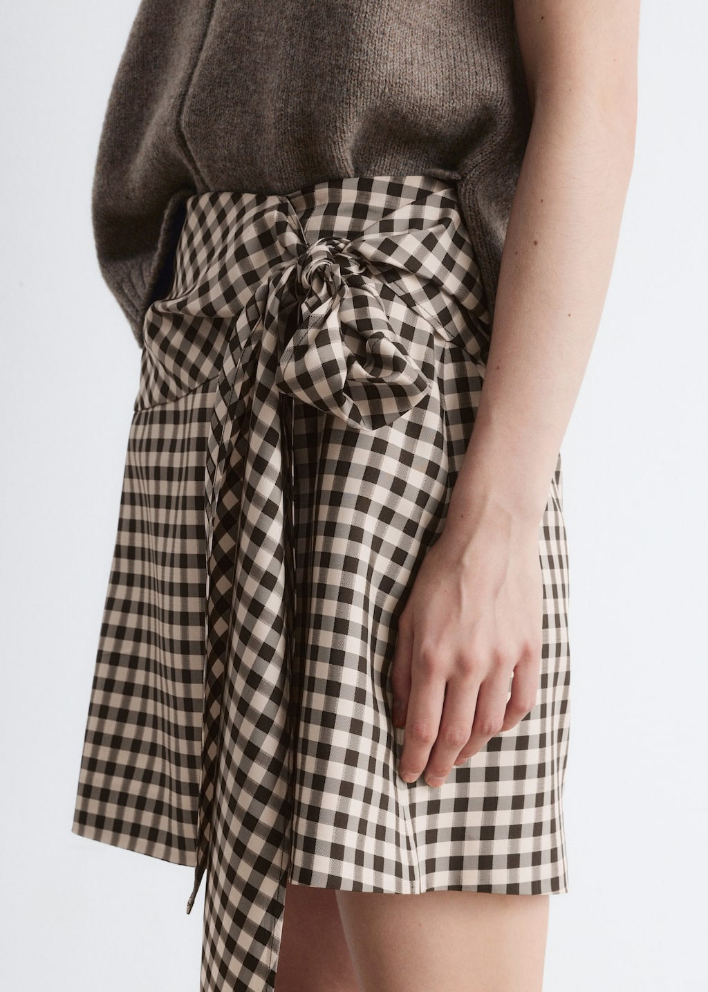 Checkered Mini Skirt