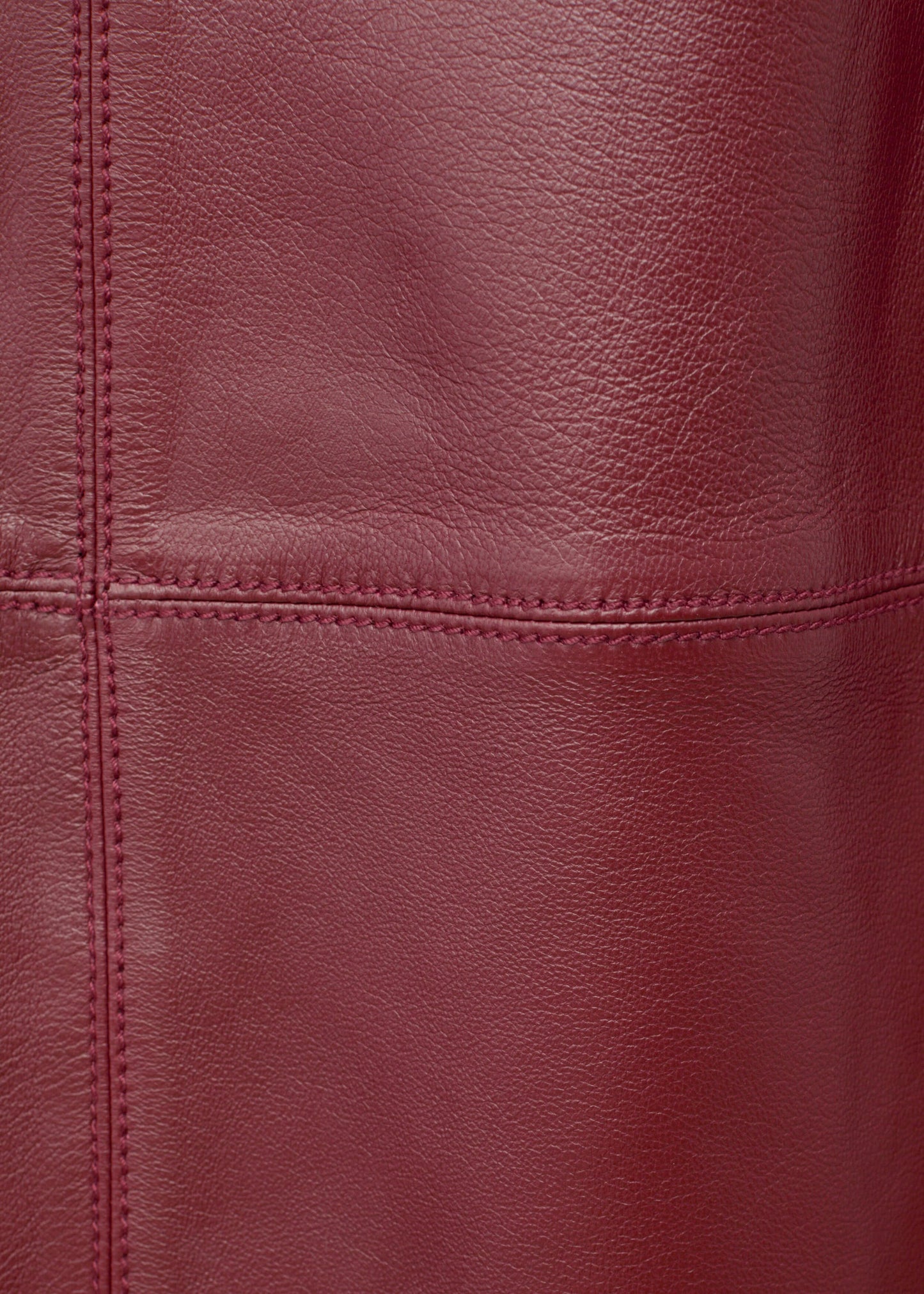 Raw-Edge Leather Dress