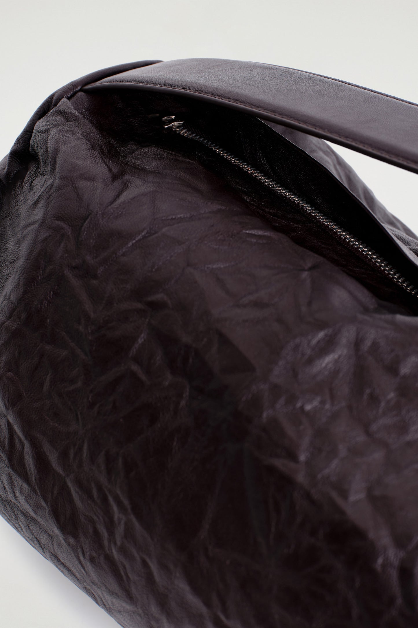 Textured-Leather Cylinder Clutch Bag