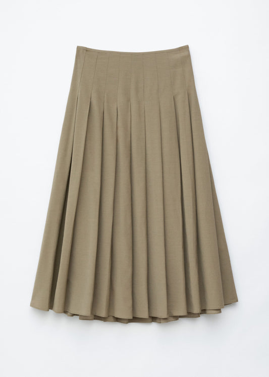 Pleated Midi Skirt