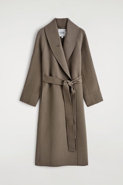 Belted Double-Faced Wool Coat