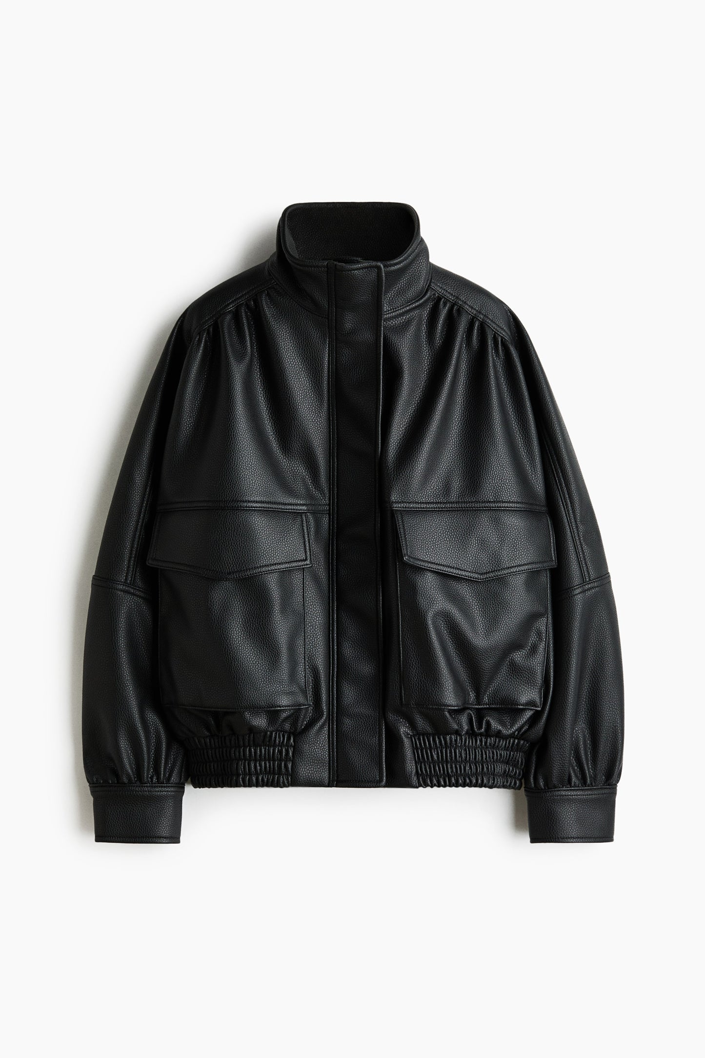 Coated bomber jacket