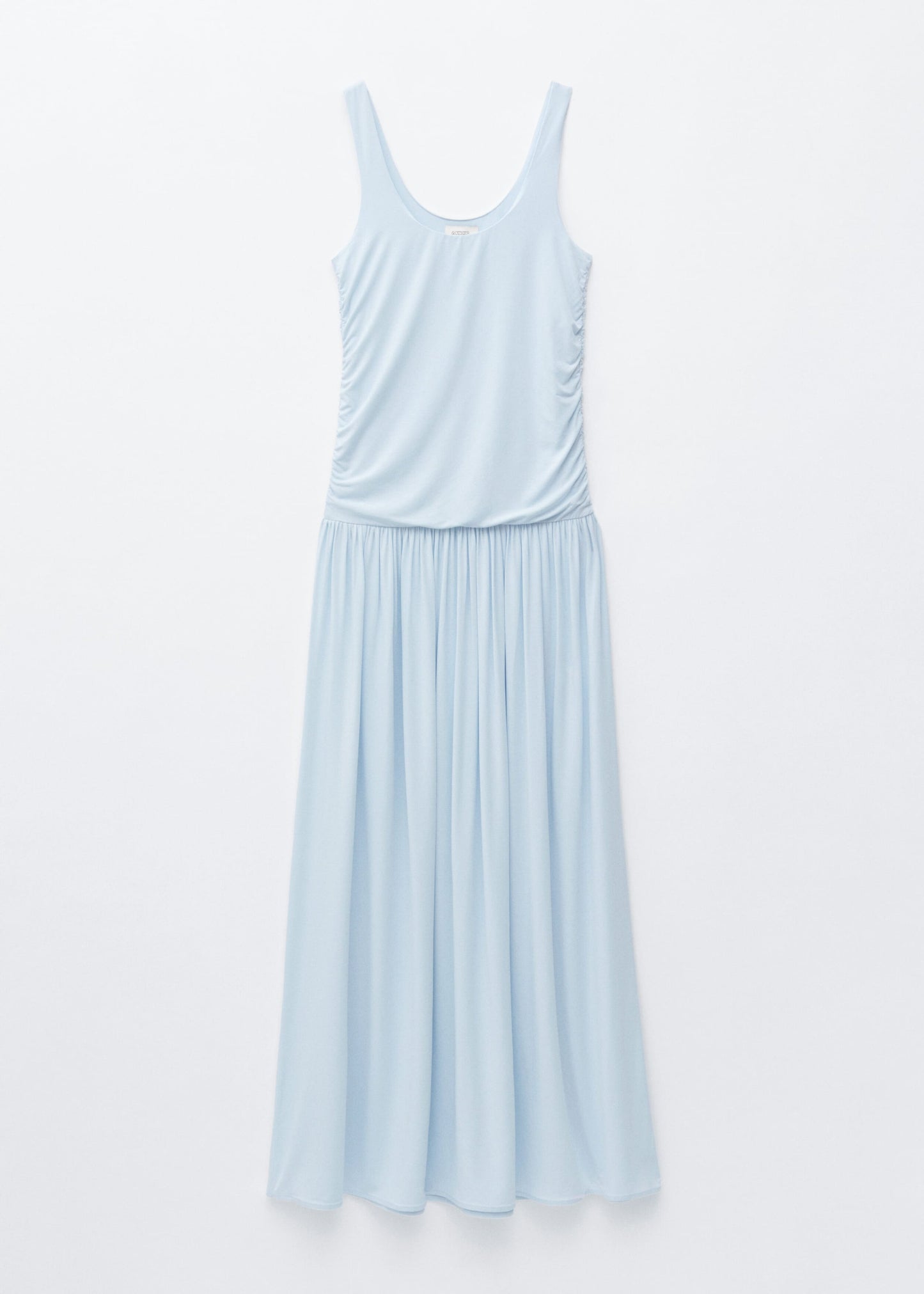 Gathered Jersey Maxi Dress