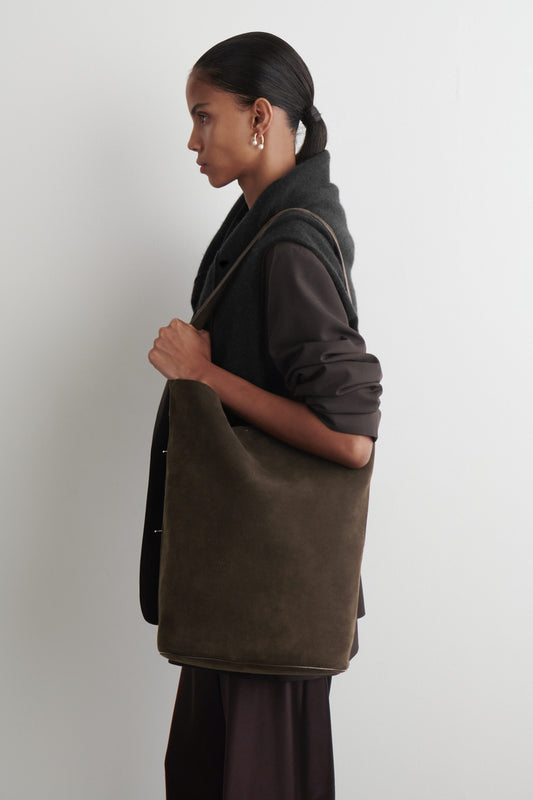 Paradigm Suede Tote Bag