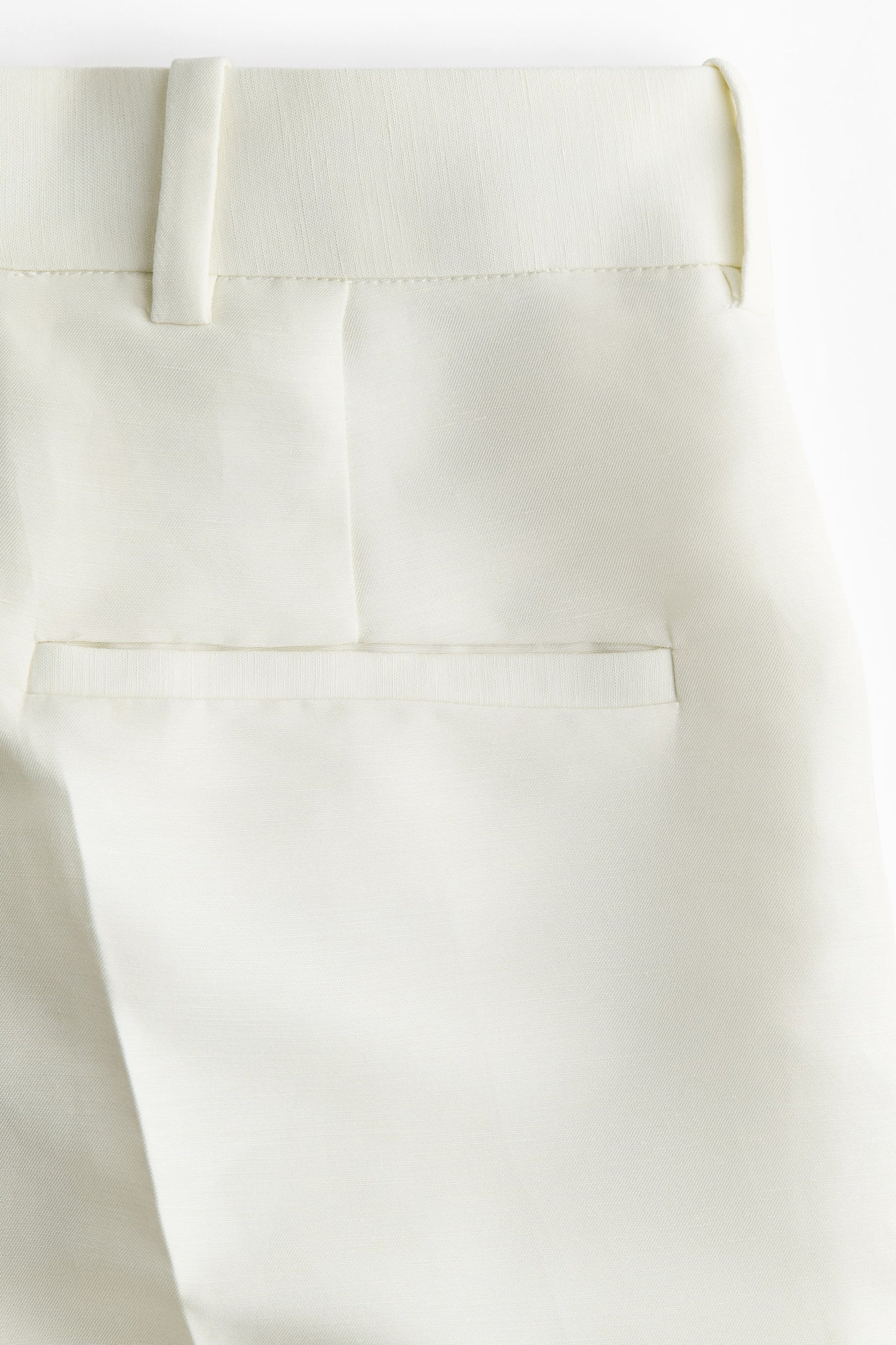 Linen-blend Bermuda shorts