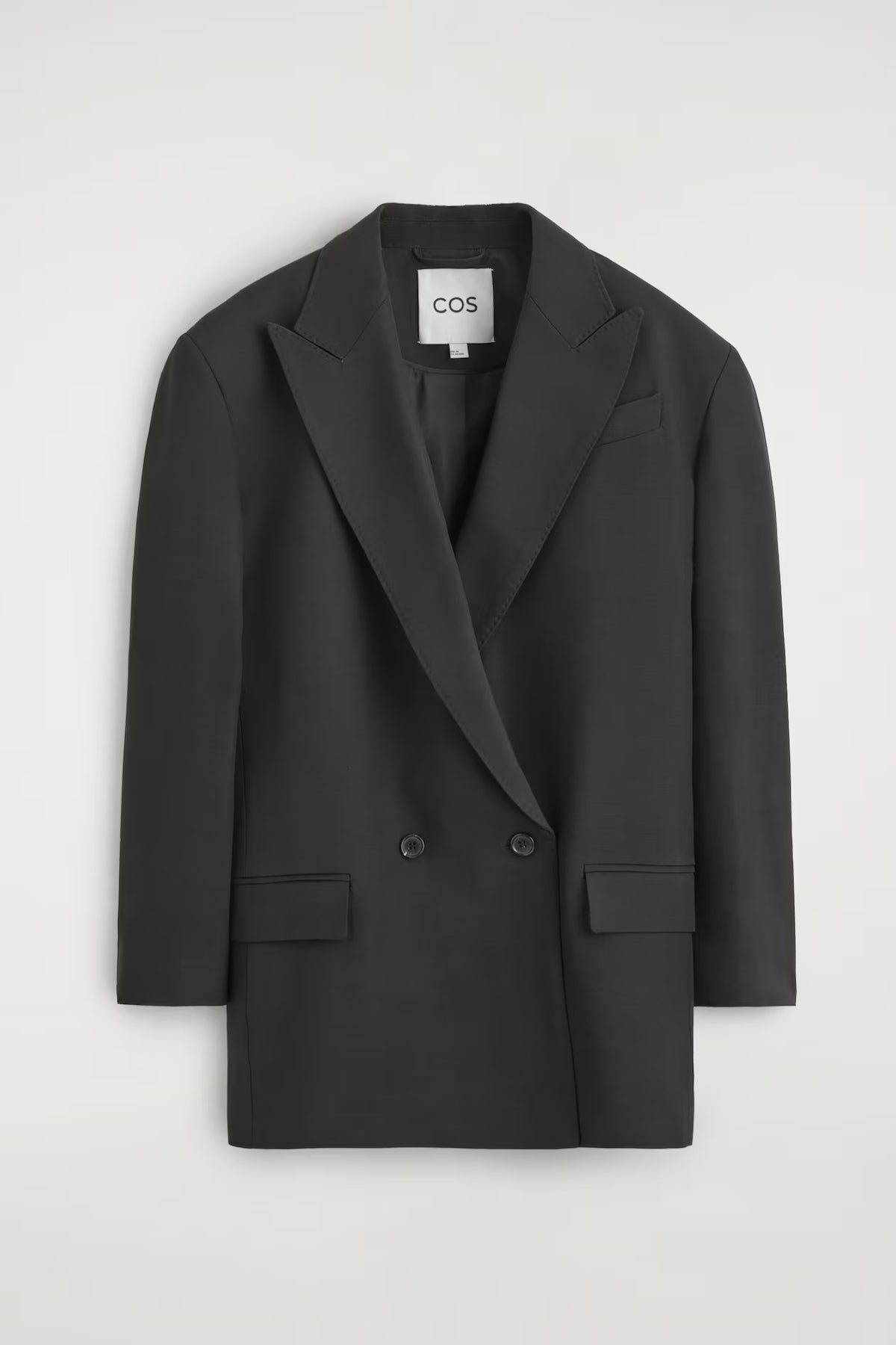 Contrast-Lined Double-Breasted Blazer