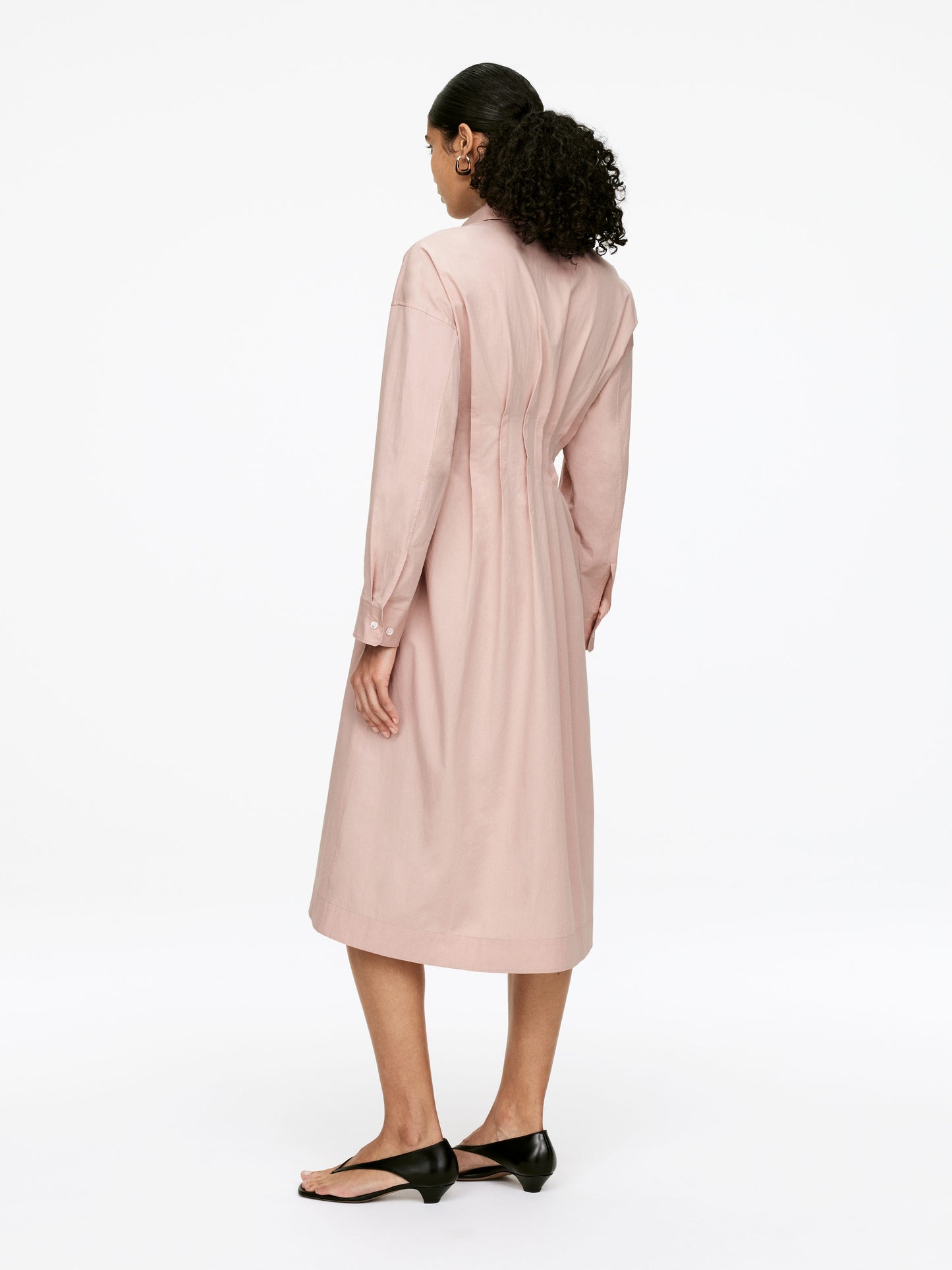 Pleated Shirt Dress