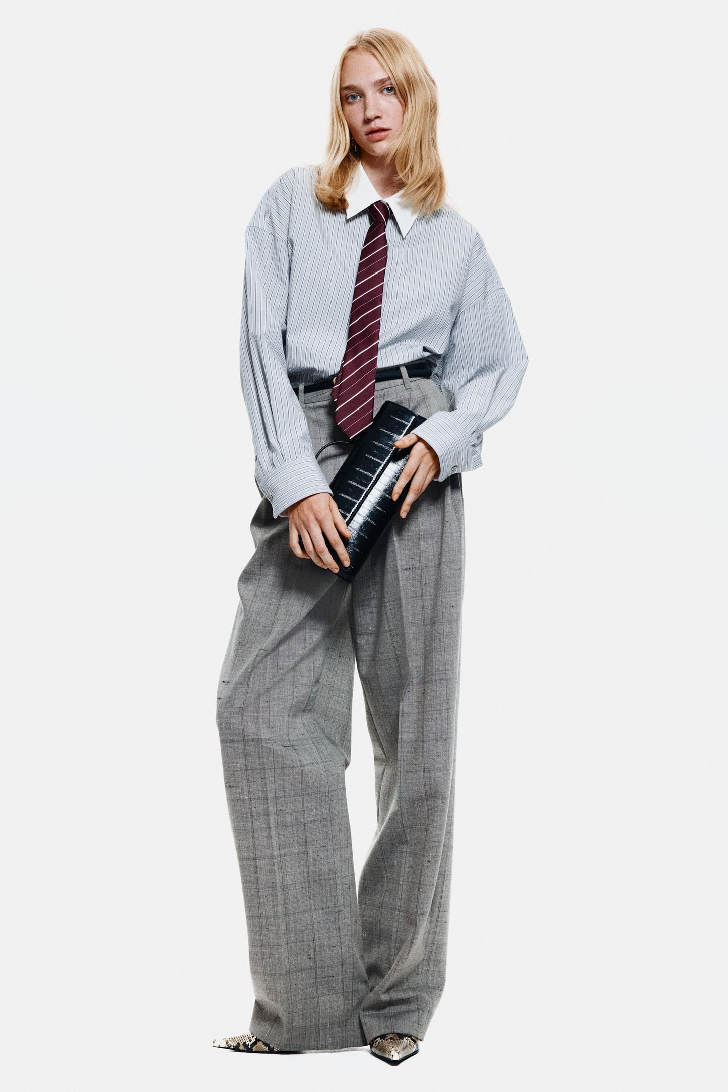 Oversized poplin shirt