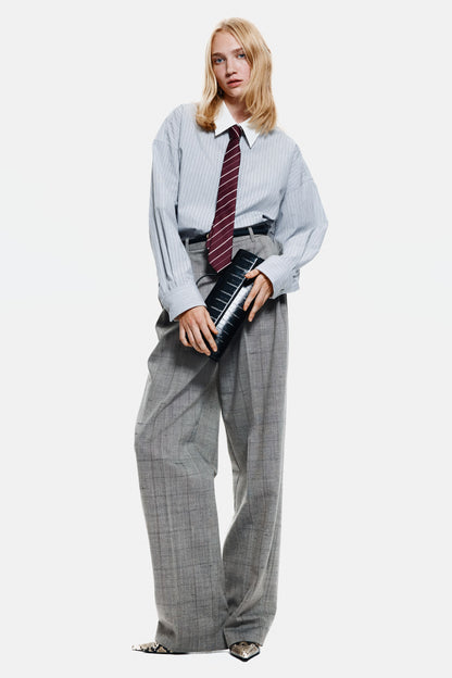 Oversized poplin shirt