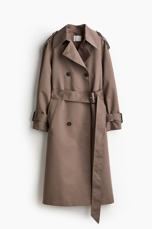 Double-breasted trench coat