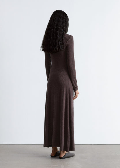 Jacquard Jersey Maxi Dress