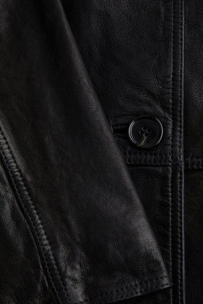 Leather coat