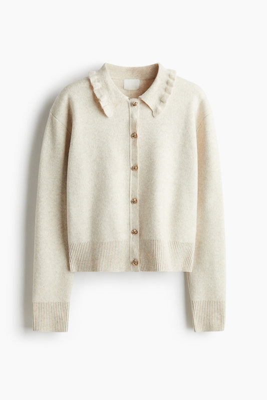 Collared cardigan