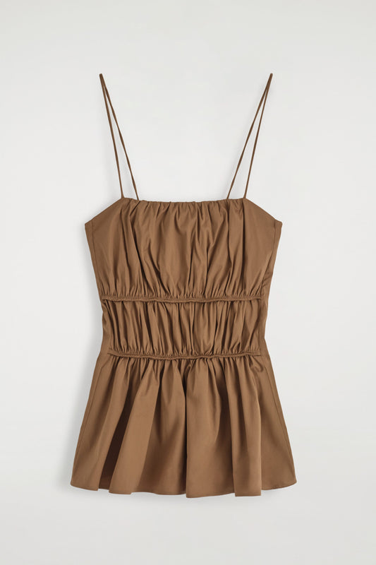 Gathered Cotton Top