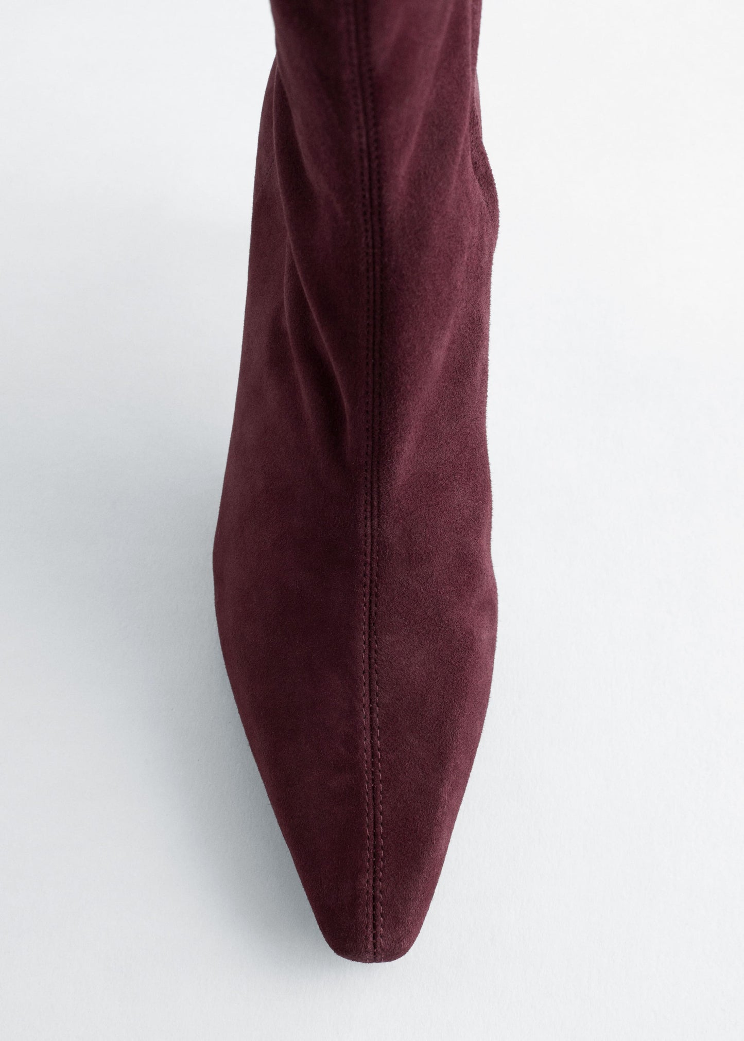 Stretch-Leather Ankle Boots