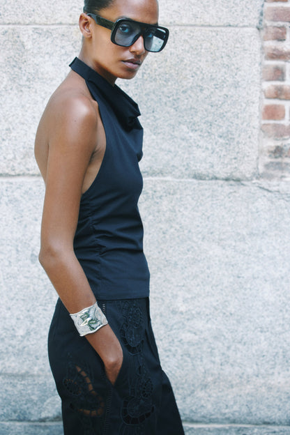 Broderie anglaise trousers