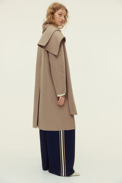 Handmade wool-blend coat