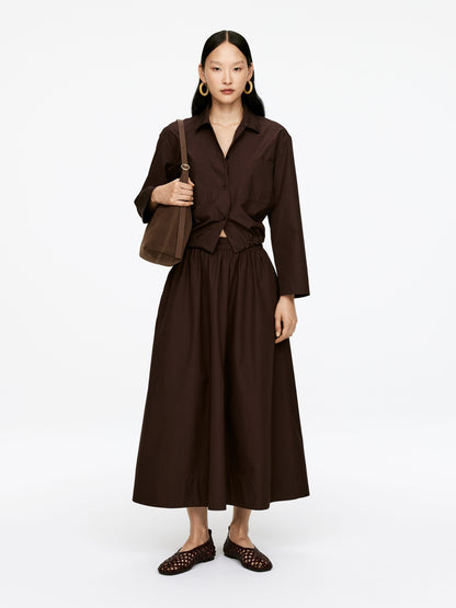 Cotton Poplin Skirt