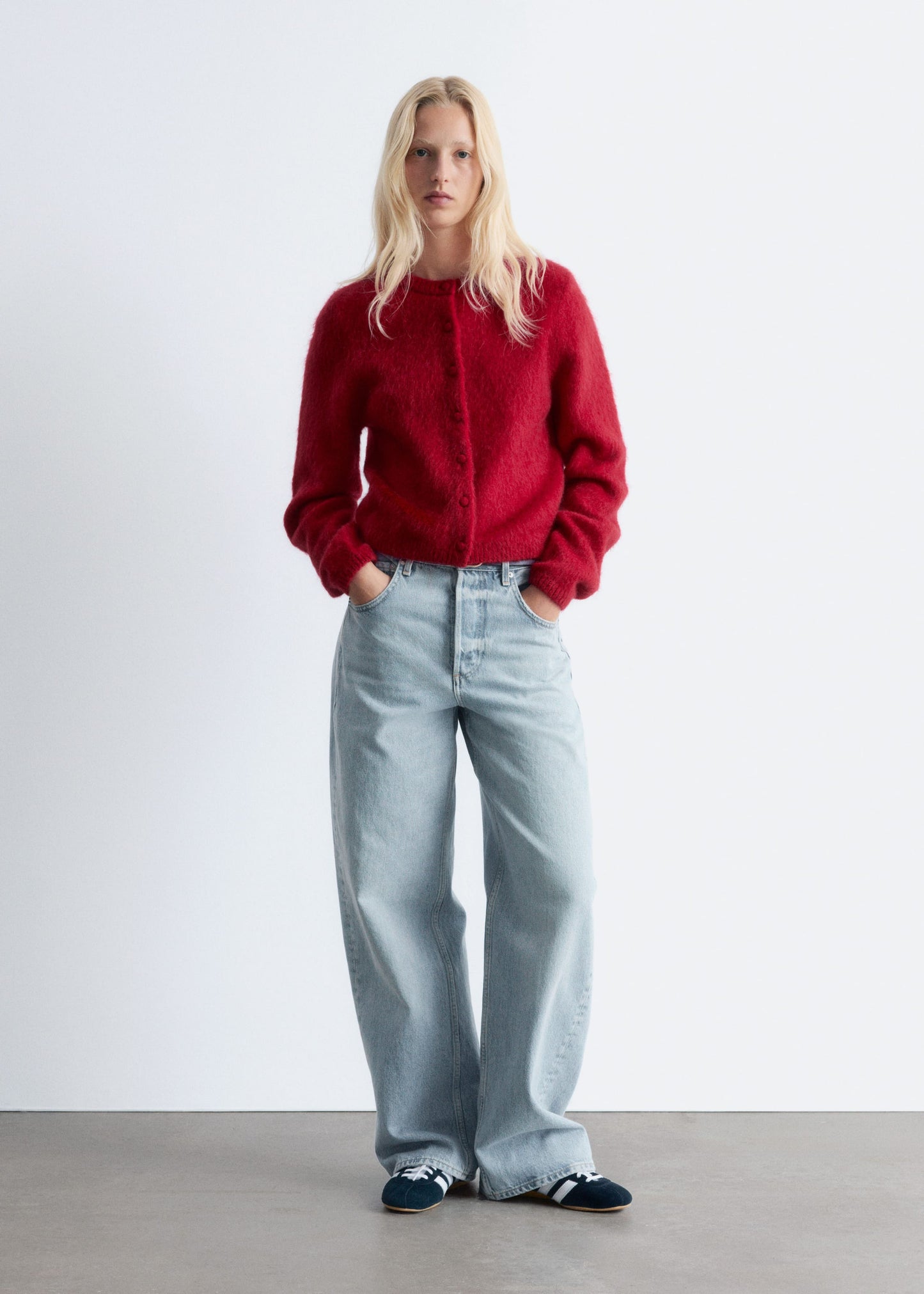Brushed Knitted Cardigan