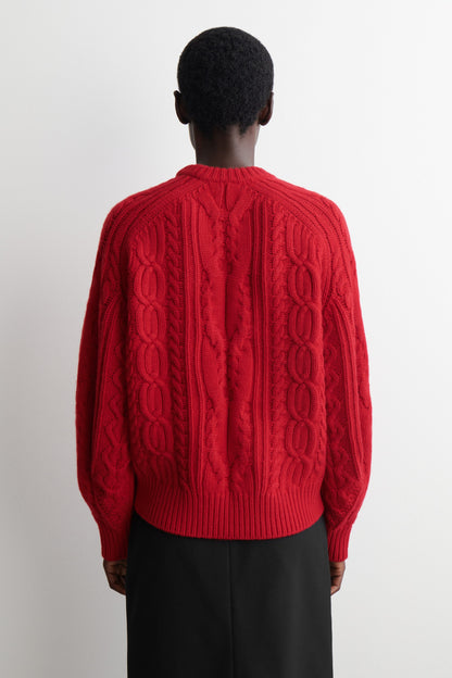Cable-Knit Wool-Cashmere Jumper