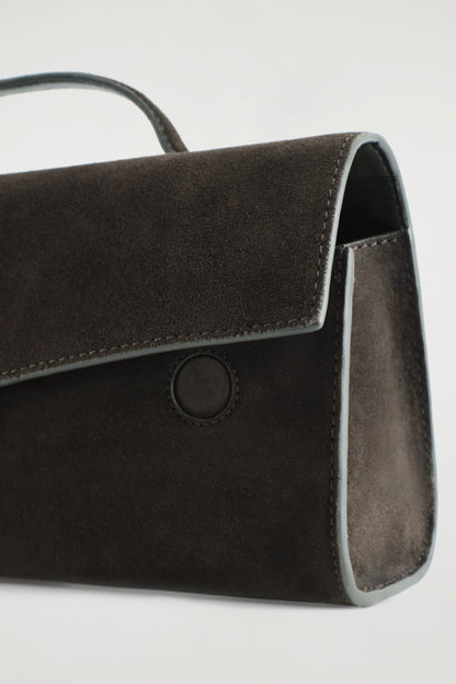 Gallery Suede Clutch Bag