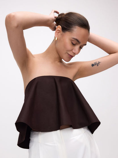 Tie vest with embellishments