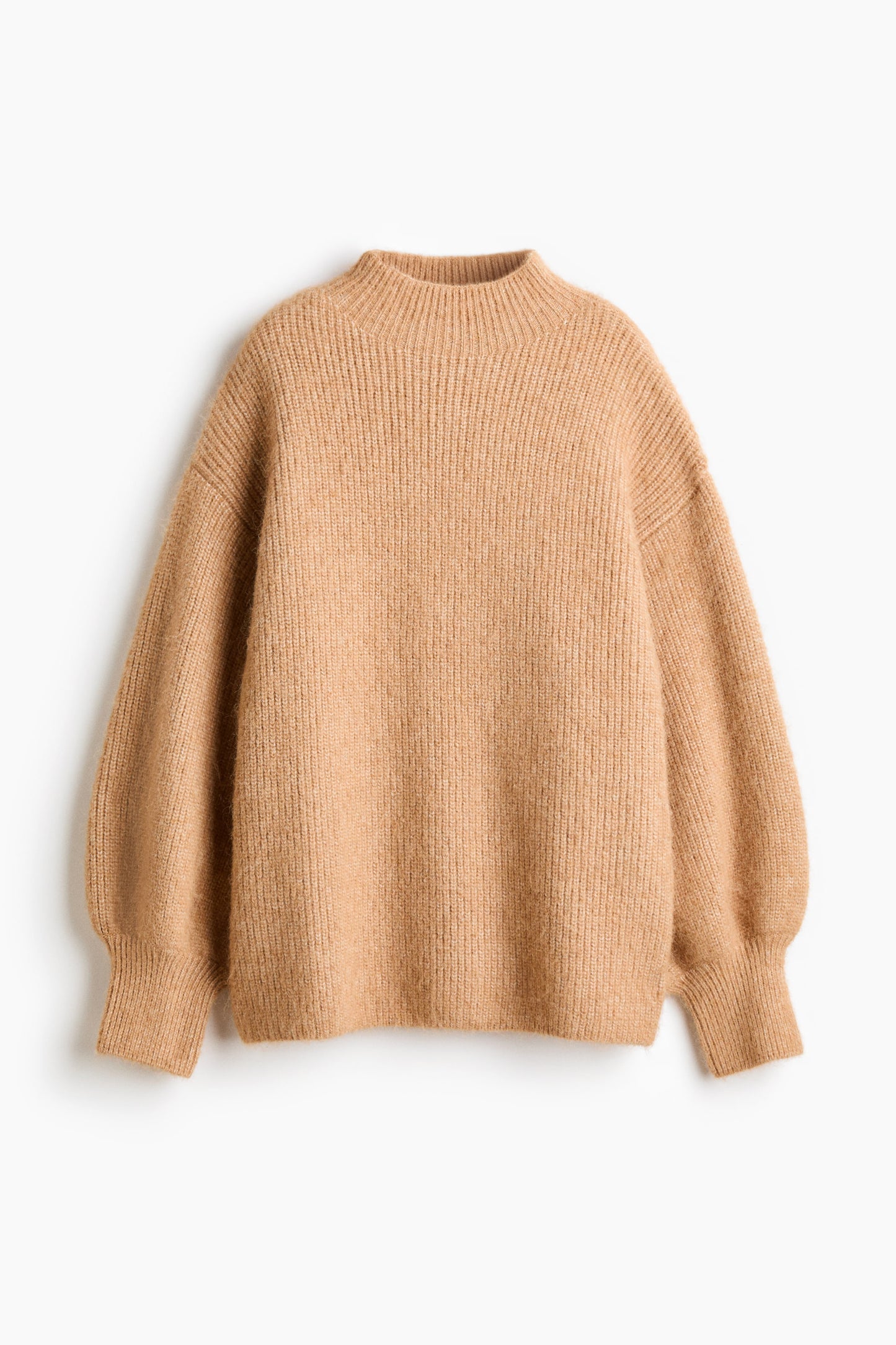 Rib-knit turtleneck jumper