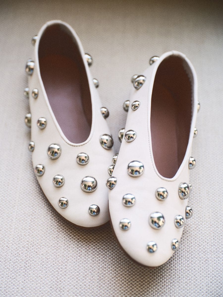 Ballerinas with decorative studs