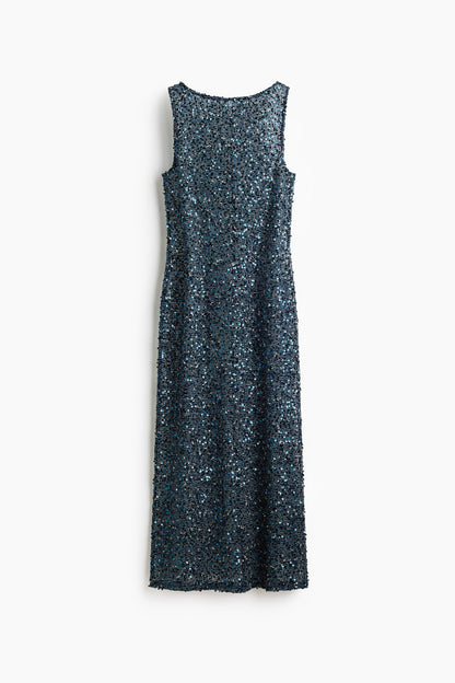 Sequined net dress