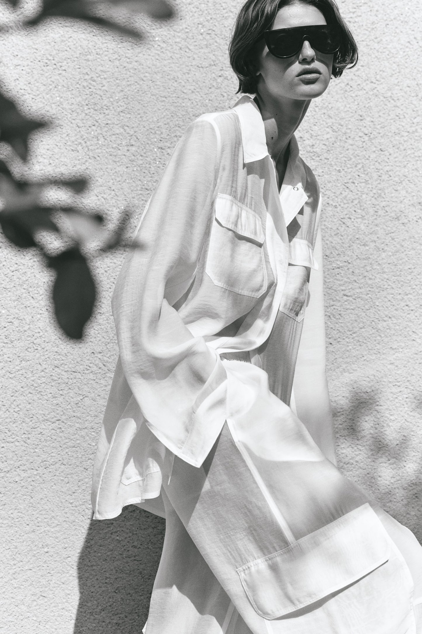 Women's White Cargo pull-on trousers