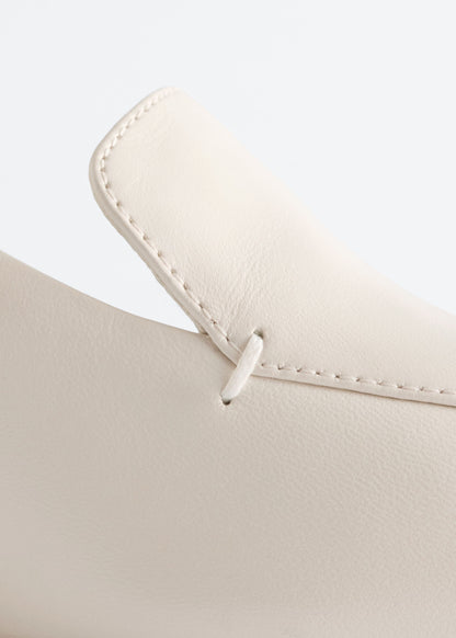 Leather Loafer Pumps