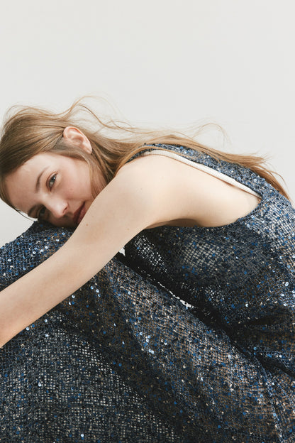 Sequined net dress