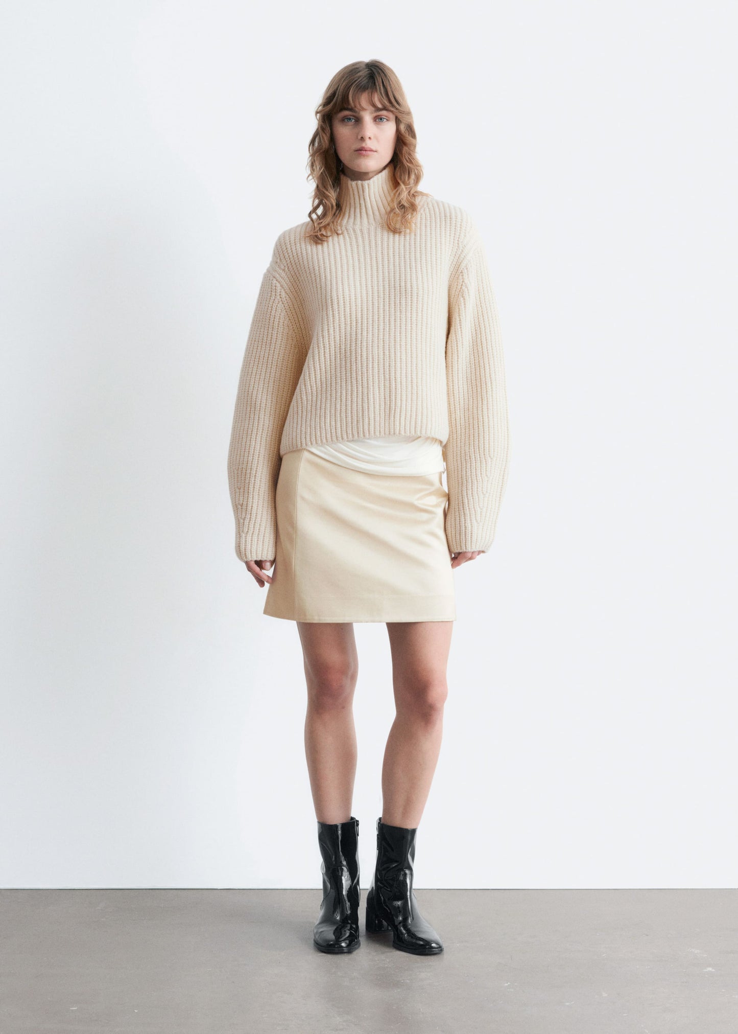 Cropped Turtleneck Jumper