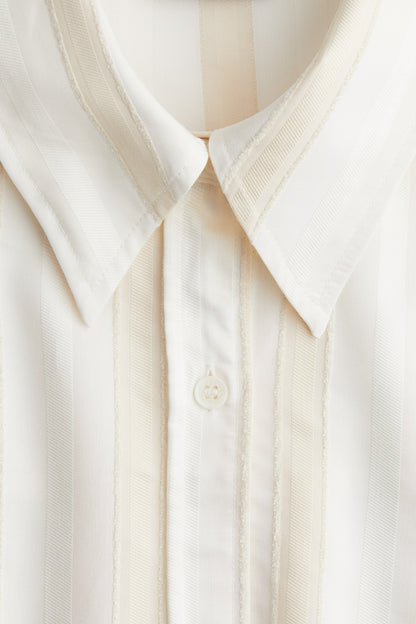 Oversized dobby-weave shirt