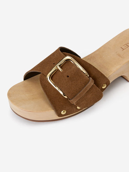 Suede Clogs