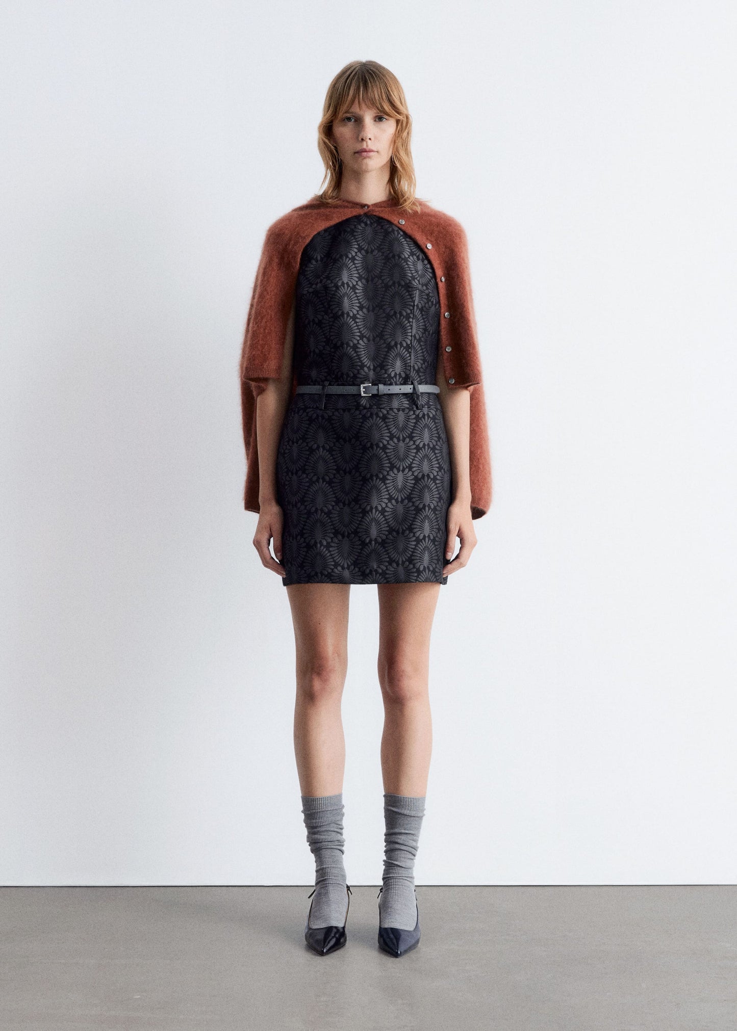 Brocade Mini Dress