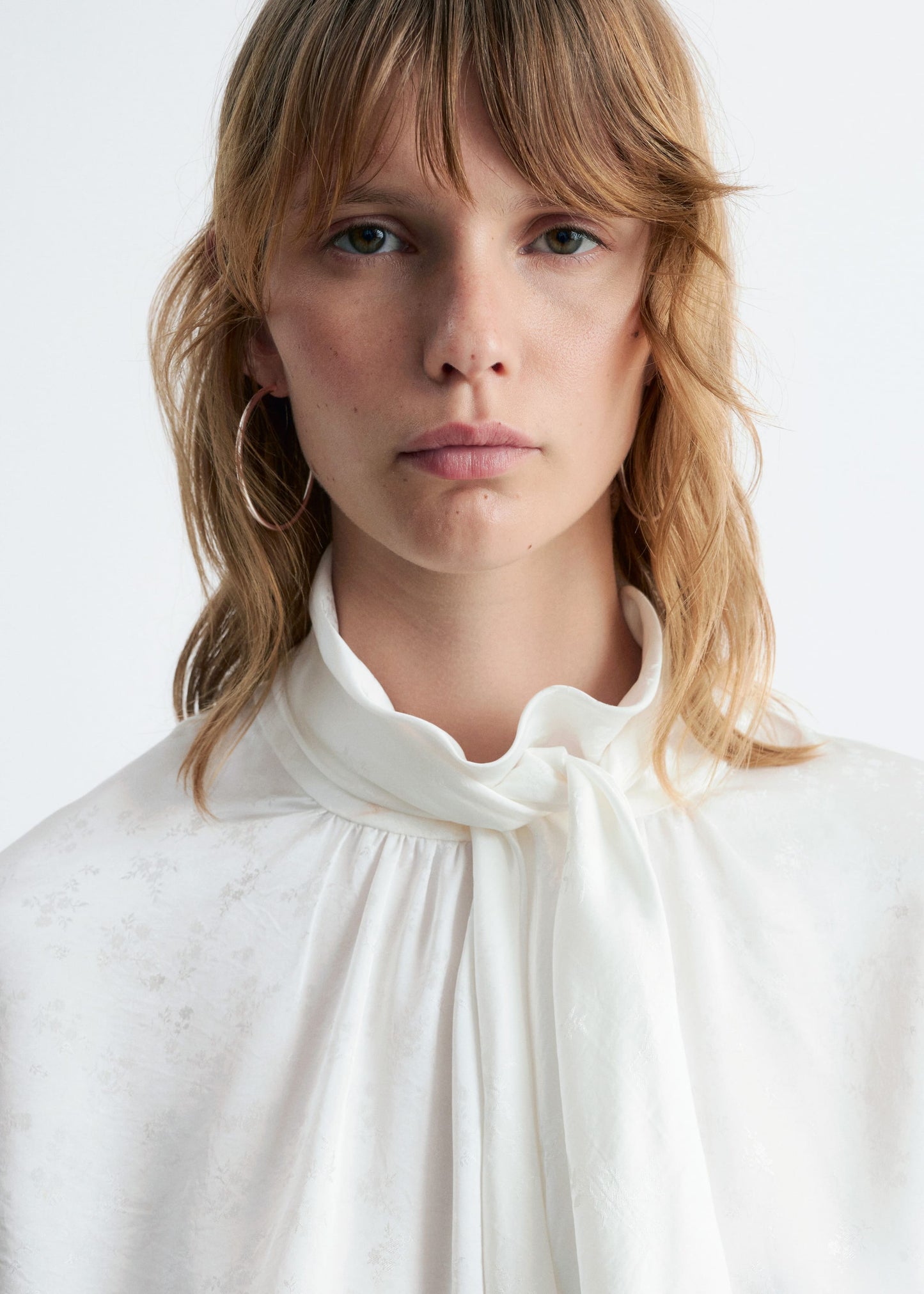 Bow-Collar Blouse