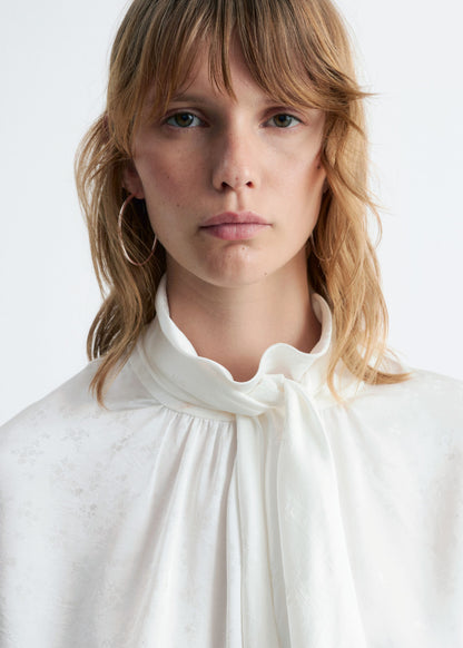 Bow-Collar Blouse