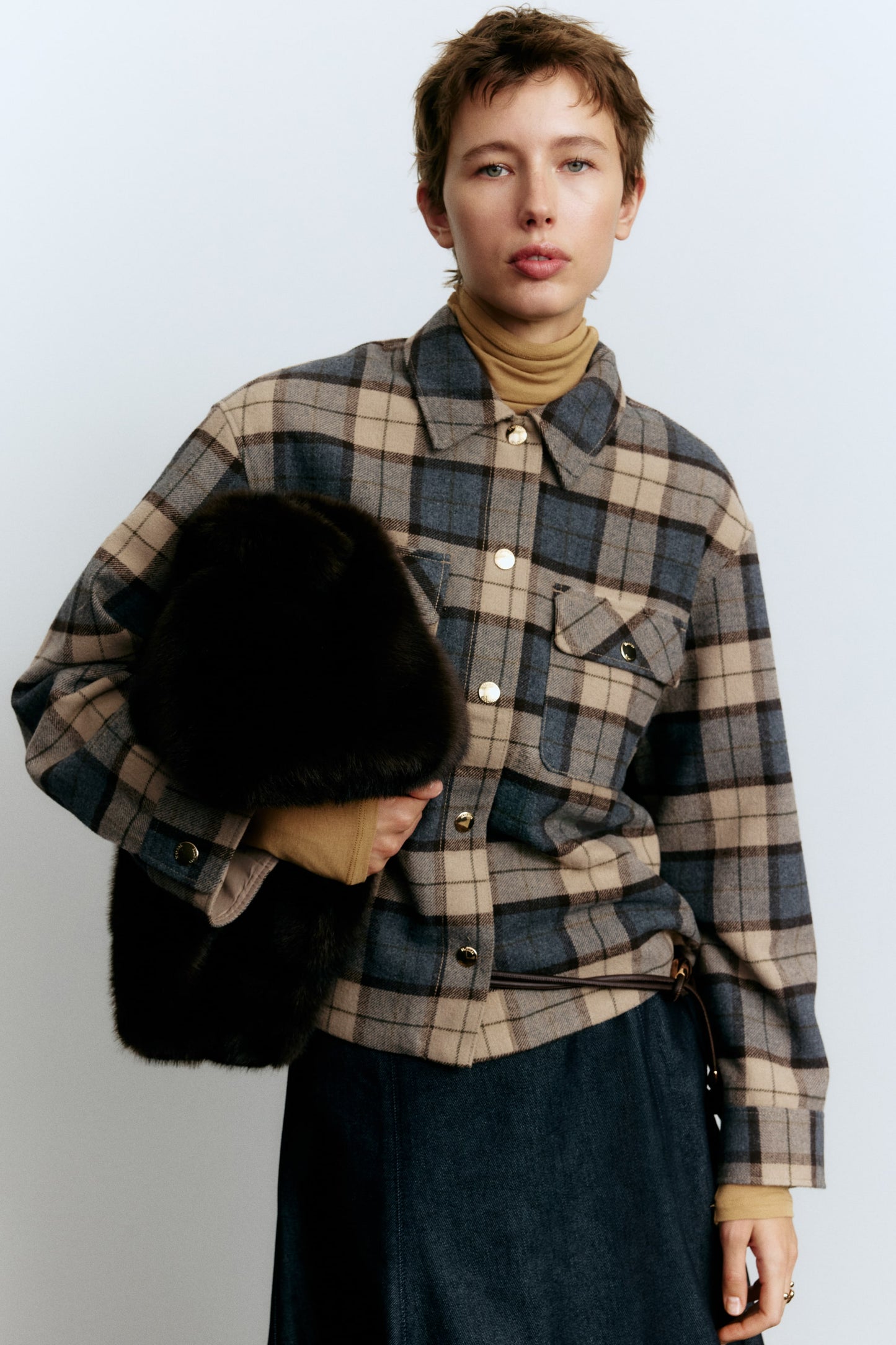 Oversized shacket