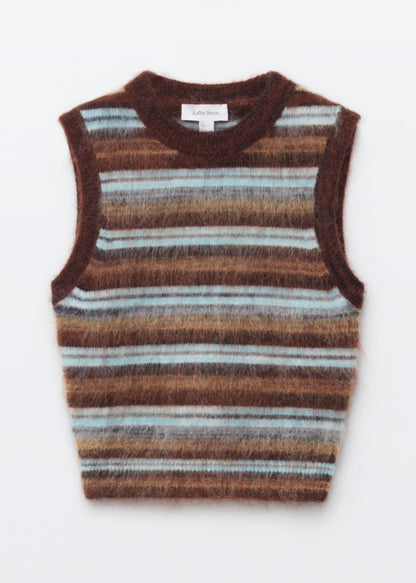 Knitted Mohair-Blend Vest