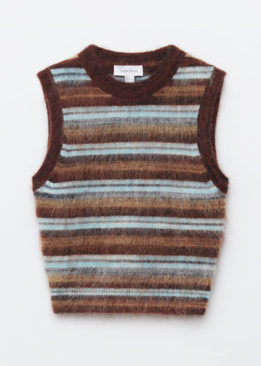 Knitted Mohair-Blend Vest